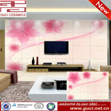 3D fleur design Salon TV fond carreaux de mur en céramique